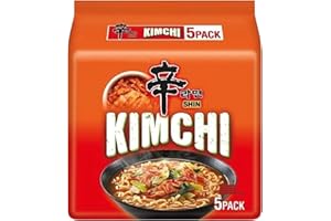 EDE GROUP KIMCHI Ramyun Ramen Noodles 120g Each (Pack of 5) - Instant Kimchi Noodles Multipack HALAL, Easy, Quick, & Delicious Instant Meal