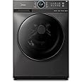 Midea 12KG Front Load Smart Washing Machine with Lunar Dial, 1400 RPM, 14 Programs, Fully Automatic Washer, Digital LED Display, BLDC Inverter, Steam Care, Wi-Fi Connectivity, Titanium MF200W120WBTGCC