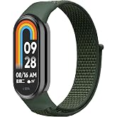 Teknoft Xiaomi Mi Band 10/9/8 İle Uyumlu Hafif ve Bileği Rahatsız Etmeyen Bilek &Ouml;l&ccedil;&uuml;s&uuml;ne G&ouml;re Ayarlanabilen Cırt Cırtlı Tasar