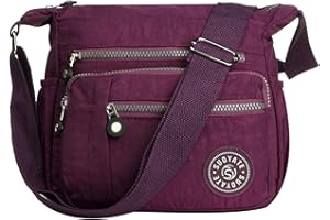 YYW Borsa a tracolla da donna, multi tasca, casual, borsa da viaggio, borsa messenger per shopping, escursionismo, uso quotidiano