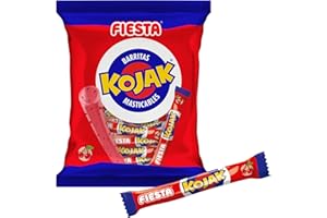 COLOMBINA Kojak Barra Masticable - Bolsa 50 Unidades - Sabor Cereza - Palotes Kojak Masticables