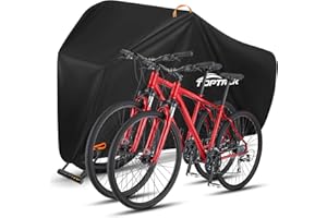 toptrek Pokrowiec na rower, wodoszczelny garaż rowerowy 420D, tkanina Oxford 420D, ochrona przed deszczem na każdą pogodę, pokrowiec na rower z workiem, plandeka na rower 210 x 110 x 95 cm, pokrowiec