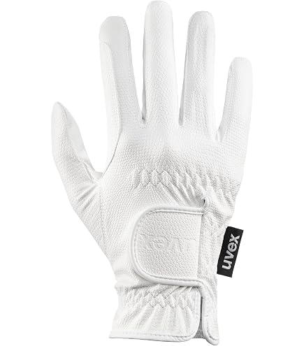 Uvex sumair Reithandschuhe, Black, 8.5 | waschbar - optimale Belüftung - touchscreenfähig - elastisches Stretchmaterial
