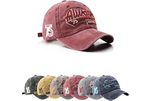 TRABIG Casquette Homme Style Rétro Lavé et Respirant, Casquette De Baseball pour Hommes Femmes Cap Pur Coton, Casquette Ete Ajustable - Circonférence de la tête 56-60cm