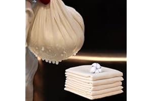 5 Pezzi Garza Alimentare Cotone, FUKPO Tessuto Filtrante per Alimenti Garza Alimentare Riutilizzabile per Filtrare Formaggio, Olio, Cottura, Yogurt, Burro, Liquori(50 x 50cm)