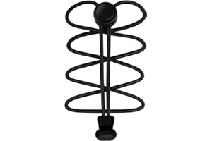 Yusimu No Tie Elastic Shoe Laces for Trainers,2 Pairs Round Tieless Shoelaces for Kids and Adults - Adjustable, Easy, Lazy, Stretchy, and Magic Laces