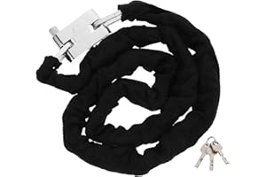 HEMOTON Chaîne Robuste Homologuée SRA Cadenas Lourd Vol pour et Scooter Sécurité Extérieure Renforcée Portable et Résistant Corrosion