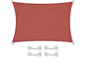 CelinaSun Voile d'ombragePare-Soleil Jardin Balcon Polyester PES Hydrofuge Rectangle 2,5 x 4 m Terre Cuite