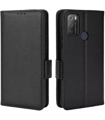 2 in 1] Custodia compatibile con Alcatel 1 2021 con 1 confezione di pellicola protettiva in vetro temperato per Alcatel 1 2021, custodia sottile in morbido TPU antiurto antigraffio - trasparente