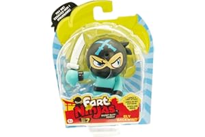 Fart Ninjas | Sly Backwind Series Series 7 Collectible Figures | 10 Hilariously Realistic Fart Sounds | Ages 5+ Gifts & Toys 8 to Collect, Blue, 9cm