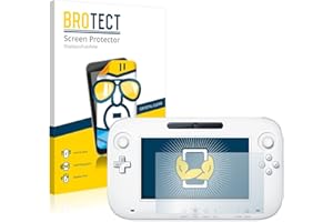 brotect Pellicola Protettiva per Nintendo Wii U GamePad (Controller) Protezione Schermo (2 Pezzi) [Trasparente, Anti-Impronte]