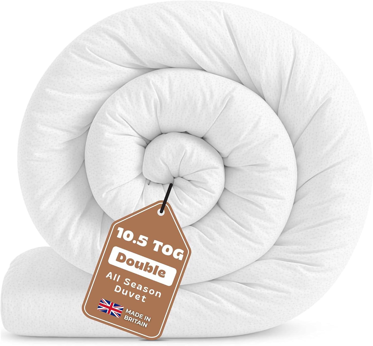 GG GONZALO GRACIA Double Duvet 10.5 Tog | Suitable for All-Year Round Duvet Double | Made in UK Quilt | Anti-Allergy, Breathable & Hollowfibre Filling Duvets (Double, 200x200cm)