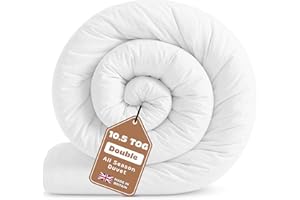 GG GONZALO GRACIA Double Duvet 10.5 Tog | Suitable for All-Year Round Duvet Double | Made in UK Quilt | Anti-Allergy, Breathable & Hollowfibre Filling Duvets (Double, 200x200cm)