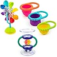 Sassy Whirling Wheel Waterfall, Double Dip Funnel & Flex N Fill Cups 5pc Toy Set for 6+ Months - 3 Years