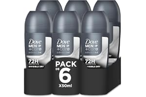 Dove Men +Care Advanced Deodorant Roll-On osynlig torr skydd 72 timmar Antiperspirant, 50 ml, 6-pack