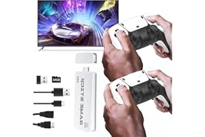 WEINIUNIUU Retro Game Console, Retro Game Stick with Built-in 20,000+ Classics, 23 Emulators, 4K HDMI, Retro Gaming Console with Dual Wireless Controllers, Plug & Play for Family Fun!