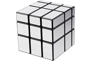 JOPHEK Mirror Cube, Zauberwürfel 3x3 Speed Cube Spiegelwürfel 3x3x3 Würfel Professionell & Langlebig, Magic Puzzle Cube for Children and Adults (Silber)