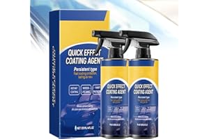 SUEVUT Quick Effect Coating Agent, 2Pcs Quick Effect Coating Agent for Car, Spray De Revêtement 3 En 1, Protection Longue Durée de la Brillance de la Voiture