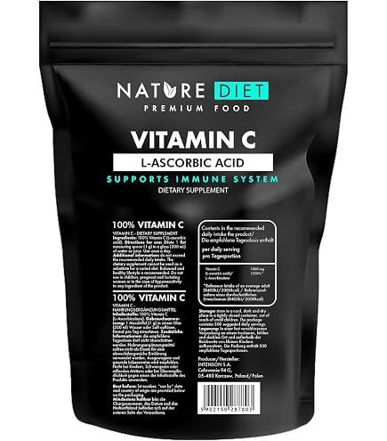 Vitamine C En Poudre (Acide Ascorbique E300) - 5 Paquets De 1kg - Qualité Alimentaire