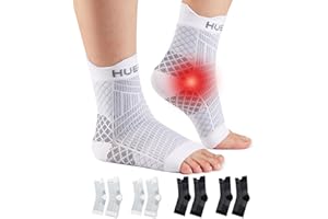 HUEGLO 4Paar Sprunggelenkbandage Orthopädische Kompressionssocken Neuropathie Knöchelbandage Arthritis Achillessehne Bandage Plantarfasziitis Fussbandagen Sprunggelenk Sport,Plantar Fasciitis Socks