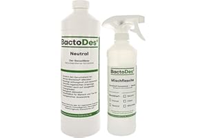 BactoDes Neutral 1l, Désodorisant concentré pour Animaux avec Vaporisateur, inodore