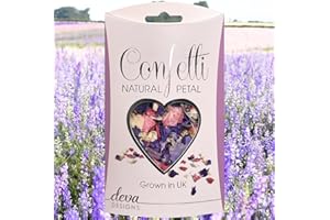 DEVA DESIGNS Natural Petal Wedding Confetti | Grown in the UK | Biodegradable Churchyard Friendly