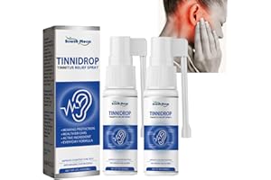 BIGYQIU 2PCS Tinnitus Relief Spray,Ear Ringing Spray,Ear Tinnitus Sprays,Tinnitus Ear Drops,Ear Noise Spray,Ear Ringing Relieving Ear Drops Treatment,Ear Noise Spray,Tinnitus Treatment,Ear Pain Drops
