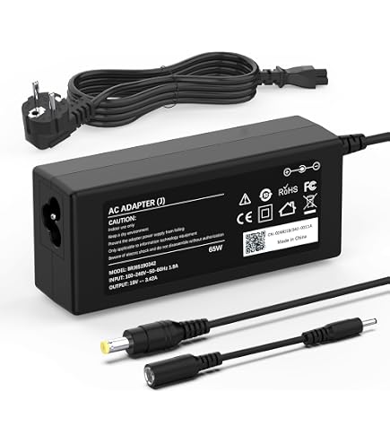 Alimentatore Caricabatterie TOP CHARGEUR 19V Per Acer Aspire E Travelmate – 100-240V, 120cm, Con LED, Spedito Dalla Francia