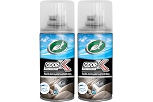 Turtle Wax Odor-X Whole Car Blast Car Air Freshener, New Car Scent, One-time Use Odour Eliminator, Removes Unwanted Smells Permanently, Car Fragrance Lasts up to 30 Days, 50ml, Pack of 2