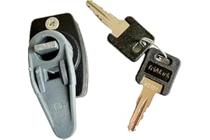 ADVENTURE OUTDOOR SUPPLIES West Alloy Lock Assembly with 2 WD Keys – Caravan & Motorhome Locker Door Lock – Secure Replacement Barrel Lock for External Storage, Gas Lockers, Battery Boxes – Weatherproof & Durable