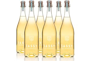 MAISON SASSY - CIDRE POIRÉ (2,5% Vol Alc) - 6x75cl - Fabriqué en Normandie Traditionnel Artisanal, Qualité Premium, Faible en Calories, Faible Alcool, Sans Gluten, 100% Naturel & Sans Sucre Ajouté