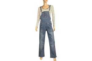 CLOVE JEANS Women Maternity Dungarees Stretch Denim for Mum 2 Be Pregnancy Extra Comfort