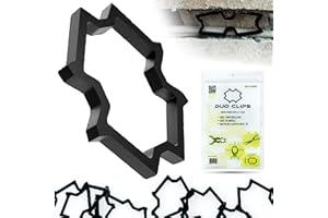 GENERISCH DUO CLIPS 100 Stück Kabelhalter Universal 22–50 mm Schlaufendübel | Kabelclip, Dübelklemmschelle, Kabelbefestigung, Stecklaschen, Clip für Kabel, Halterung für Leitungen und Rohre