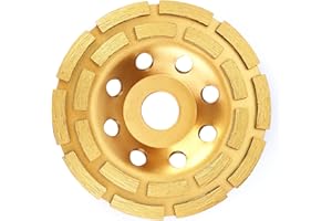 QWORK® diamond cup, grinding disc, grinding wheel, 125 mm x 22.2 mm for concrete, plaster, granite, resin, tile adhesives, natural stone, etc