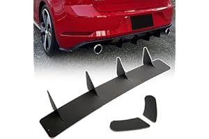 FWNT Difusor de Parachoques Trasero ABS alerón de Aletas de tiburón para Golf 7 GTI, Accesorios de Marco de Hoja Trasera Divisor Exterior de Coche