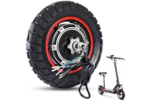 Yungeln Motore per scooter elettrico Yungeln con pneumatici 80/65-6, motore 48V 800W compatibile con monopattini elettrici Kugoo M4 e M4 Pro