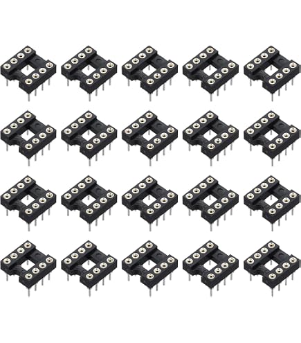 10 Pièces Supports DIP IC Soudure 2.54mm - Double Rangée 24 Broches, Longueur 15.24mm, Pour électronique