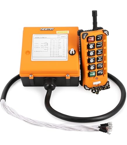 Telecomando Industriale Per Gru - 1 Trasmettitore + 1 Ricevitore, Frequenza VHF 310-331MHz, Alimentazione 12-24V - Foto 8