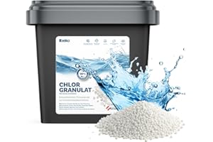 Belko® Chlorgranulat für Pool 5kg, schnelllöslich zur Schnellen Anhebung des Chlorgehaltes, Sichere und schnelle Desinfektion - für Pools, Aufstellpools, Whirlpools, Planschbecken