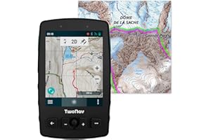 TwoNav Aventura 2 Plus + Carte France IGN Topo complète, GPS de Marche à Pied écran Large de 3,7 Pouces, Boutons et Joystick pour Alpinisme, Trekking ou randonnée. Couleur Turquoise