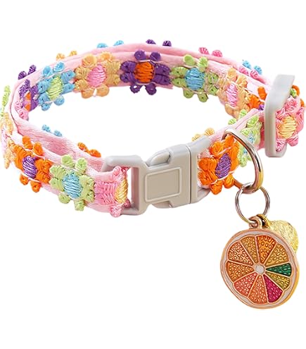 COSYHOMELONDON Collare per cani di taglia piccola, media e grande, grazioso collare per cani di taglia piccola, media e grande, con motivi floreali, morbido regolabile per bambino, ragazza, femmina COSYHOMELONDON Collare per cani di taglia piccola, media e grande, grazioso collare per cani di taglia piccola, media e grande, con motivi floreali, morbido regolabile per bambino, ragazza, femmina