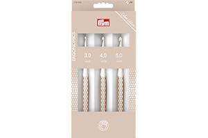 Prym Prym.ergonomics 218595 Wool Crochet Hook Set, Taupe, 3/4/5 mm