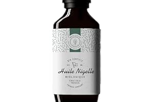 BEAU CLICHÉ Huile de Nigelle BIO Pressée à froid, Pure, Cumin noir - 100% Naturelle, cultivée en Égypte et embouteillée en France - Qualité alimentaire - 50ml