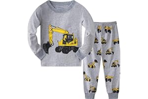 SMAZERO Boys Pyjamas Set Dinosaur Print Kids Pjs Pajama Long Sleeve Cotton Sleepewar Tops Shirts & Pants Nightwear Children Outfit