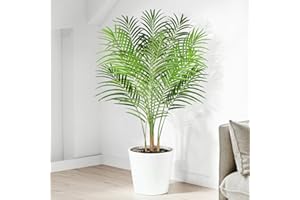 ‎KEEPLUSH Keeplush Künstliche Pflanzen groß 120cm Kunstpflanze im Topf Plastik Künstliche Palme wie echt Fake Pflanzen deko für Wohnzimmer Balkon Schlafzimmer Büro Perfektes Einweihungsgeschenk (1 Pack)