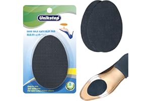 UNIKSTEP 5 Pairs Shoe Sole Anti Slip Grips, Non Skid Self Adhesive Rubber Pads, Shoe Bottom and Heel Noise Reduction Stickers and Protectors