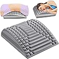 AtRyx Back Stretcher, Refreshing Neck and Back Stretcher for Lower Back Pain Relief, Sciatica, Scoliosis, Suitable for Various Places - Home, Gym, Outdoor (Gray)