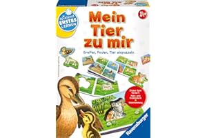 Ravensburger 24731 - Mein Tier zu Mir - Puzzelspiel für die Kleinen - Spiel für Kinder ab 1 und 1/2 Jahren, Spielend erstes Lernen für 1-4 Spieler