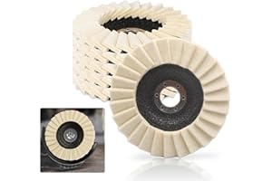 BCUUOZEEING 5 discos pulidores de 125 mm, de fieltro, para pulir y pulir barniz, acero inoxidable, madera, plástico