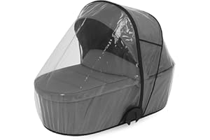 CUDDLES COLLECTION Universal Raincover for 2 in 1 Carrycot & Travel Systems – Clear Waterproof PVC – All-Weather Protection for Baby Strollers – Fits Most Carrycot, Stroller, Pushchair